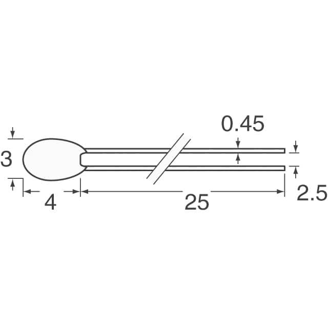 MF52A1473H3950 Cantherm  Temperature Sensors - NTC Thermistors